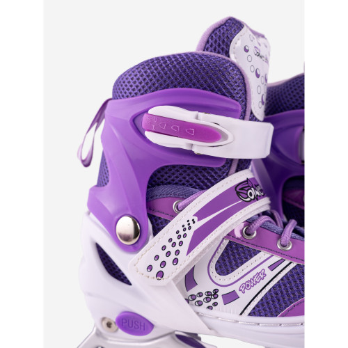 Коньки роликовые (набор) Saimaa Sparky DJS-603 р.35-38. Цвет: фиолетовый