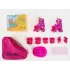 Коньки роликовые (набор) Saimaa Rose DJS-705 р.31-34. Цвет: розовый