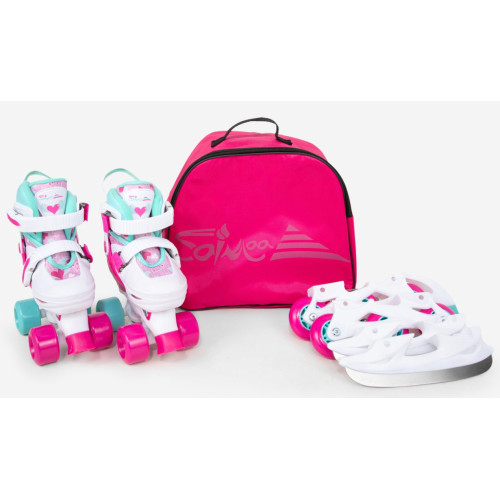 Коньки роликовые Saimaa Happy Walker 3в1 р.27-30 розовый
