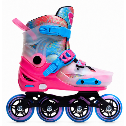 Коньки роликовые Saimaa Happy racer  р.38-41 св-розовый