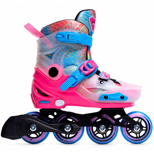 Коньки роликовые Saimaa Happy racer  р.34-37 св-розовый