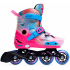 Коньки роликовые Saimaa Happy racer  р.30-33 св-розовый