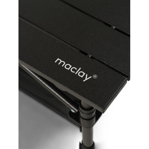 Стол походный MACLAY 95х55х50/74 см, с органайзером, цв. чёрный (6870891)