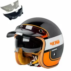 Шлем мото открытый DOT MT-5 (XL) черный