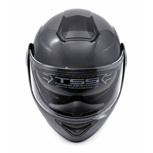 Шлем мото модуляр ORZ NB800 (M) серый (2 визора) 