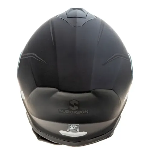 Шлем мото интеграл SUBORBOX 902-1 (L) черный (2 визора)