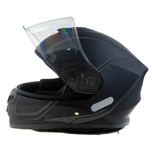 Шлем мото интеграл SUBORBOX 902-1 (L) черный (2 визора)