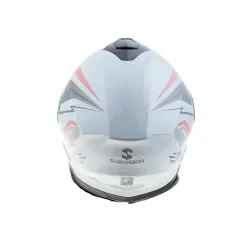 Шлем мото интеграл SUBORBOX 902-3 (L) белый (2 визора)