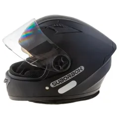 Шлем мото интеграл SUBORBOX 557-1 (XL) черный (2 визора)