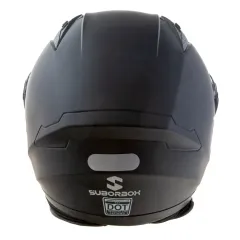 Шлем мото интеграл SUBORBOX 557-1 (XL) черный (2 визора)