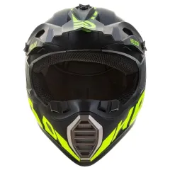 Шлем мото кроссовый SUBORBOX 126-7 (XL) черный/зеленый