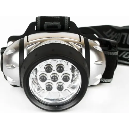 Фонарь налобный ULTRAFLASH LED 5351 (LED* 7) серебристый 3 режима (296934)