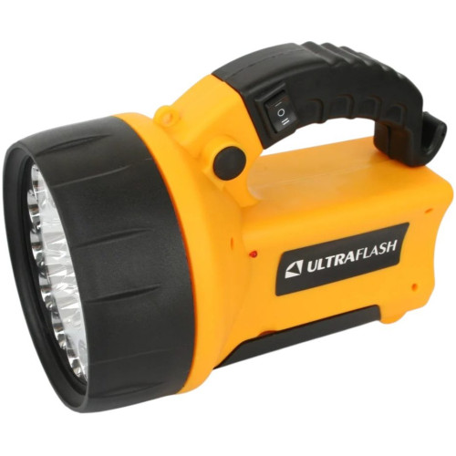 Фонарь-прожектор ULTRAFLASH Led 3712 (Led*19/8) пластик, акк.2Ah, з/у (13263)