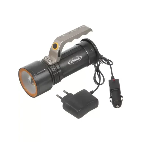 Фонарь-прожектор ОБЛИК 8222 (Led T6*1/10w) 600Lm акк. 2хLi-oin 3,7V, з/у, 3 режима (618504)