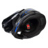 Шлем мото мотард HIZER B6197-1 (S) black/blue (13267)