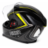 Шлем мото интеграл HIZER J5311 (S) black/lemon (13510)