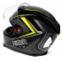 Шлем мото интеграл HIZER J5311 (M) black/lemon (13511)