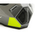 Шлем мото мотард HIZER J6802 (M) gray/lemon (2 визора) (13538)