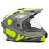 Шлем мото мотард HIZER J6802 (M) gray/lemon (2 визора) (13538)