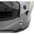 Шлем мото мотард HIZER J6802 (M) gray/lemon (2 визора) (13538)