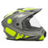 Шлем мото мотард HIZER J6802 (L) gray/lemon (2 визора) (13539)