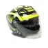 Шлем мото открытый HIZER J228 (M) black/neon yellow (14694)