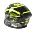 Шлем мото открытый HIZER J228 (M) black/neon yellow (14694)
