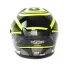 Шлем мото открытый HIZER J228 (M) black/neon yellow (14694)
