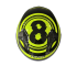 Шлем мото открытый HIZER J228 (M) black/neon yellow (14694)