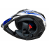 Шлем мото кроссовый HIZER J6801 #6 (XL) white/blue (17228)