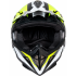 Шлем мото кроссовый HIZER 915 (S) neon/yellow/white (17742)
