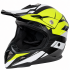 Шлем мото кроссовый HIZER 915 (S) neon/yellow/white (17742)