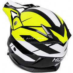 Шлем мото кроссовый HIZER 915 (S) neon/yellow/white (17742)