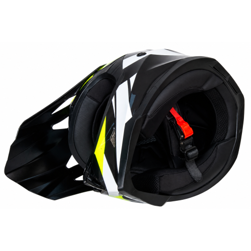 Шлем мото кроссовый HIZER 915 (S) neon/yellow/white (17742)