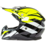 Шлем мото кроссовый HIZER 915 (S) neon/yellow/white (17742)