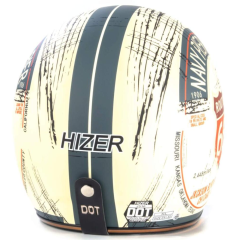 Шлем мото открытый HIZER J510 #1 (XXL) (2 визора) (21726)