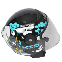Шлем мото открытый HIZER J511 #2 blue/black (L) детский 22869