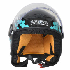 Шлем мото открытый HIZER J511 #2 blue/black (L) детский 22869