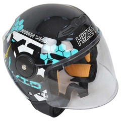 Шлем мото открытый HIZER J511 #2 blue/black (М) детский 22871
