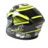 Шлем мото открытый HIZER J228 (S) black/neon yellow (2 визора) (14693)