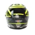 Шлем мото открытый HIZER J228 (S) black/neon yellow (2 визора) (14693)