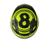 Шлем мото открытый HIZER J228 (S) black/neon yellow (2 визора) (14693)