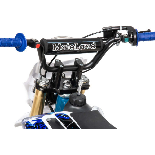 Питбайк Motoland TCX 125Е 14"/12" + фара, синий