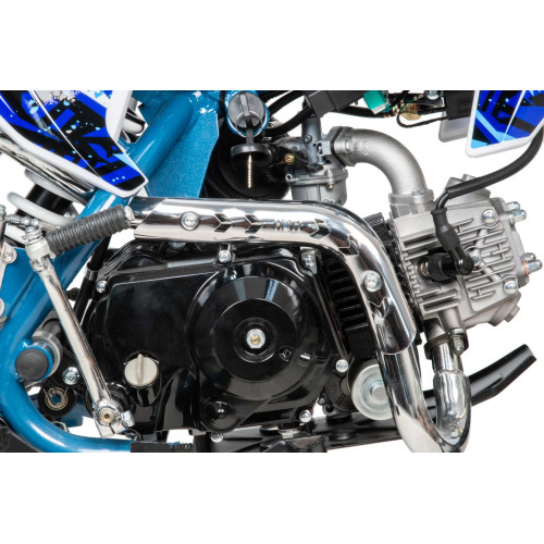 Питбайк Motoland TCX 125Е 14"/12" + фара, синий