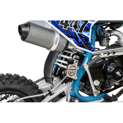 Питбайк Motoland TCX 125Е 14"/12" + фара, синий