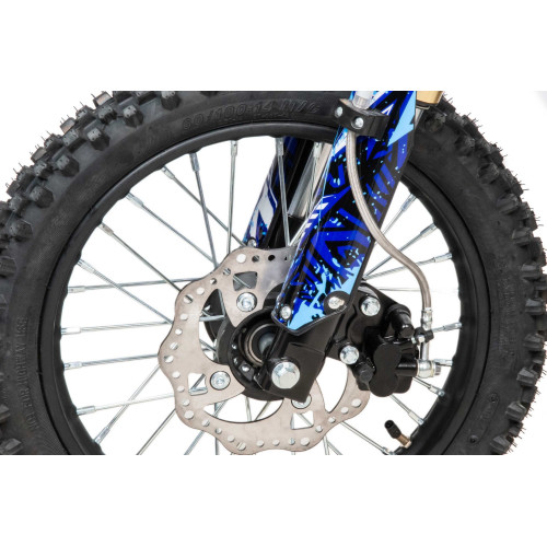 Питбайк Motoland TCX 125Е 14"/12" + фара, синий