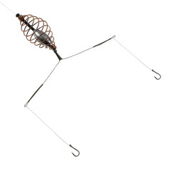 Оснастка донная AZOR FISHING с 3-мя крючками и кормушкой (137-039)