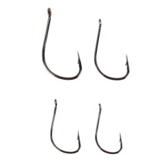 Набор крючков тм AZOR FISHING,10шт,карась,карп, №4,6,8,10,12,высокоуглеродистая сталь,черный никель