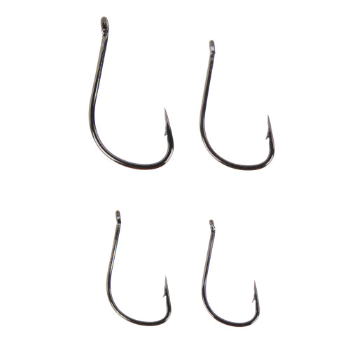 Набор крючков тм AZOR FISHING,10шт,карась,карп, №4,6,8,10,12,высокоуглеродистая сталь,черный никель