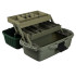 Ящик рыболова AZOR FISHING двухполочный 40х19,5х21см MB-PL-07_1 зеленый (147-028)